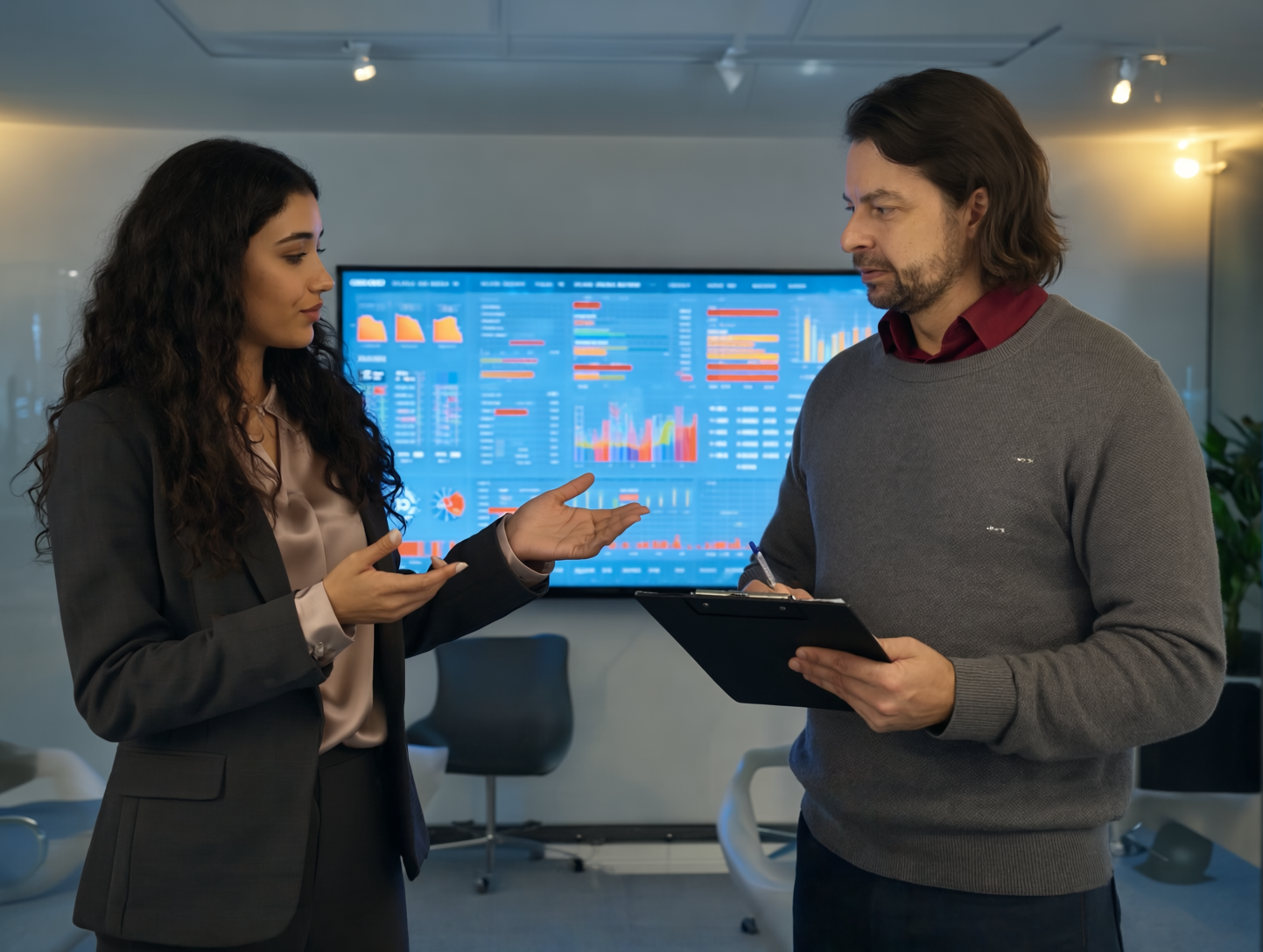 Modernes Büro mit Business-Beratung