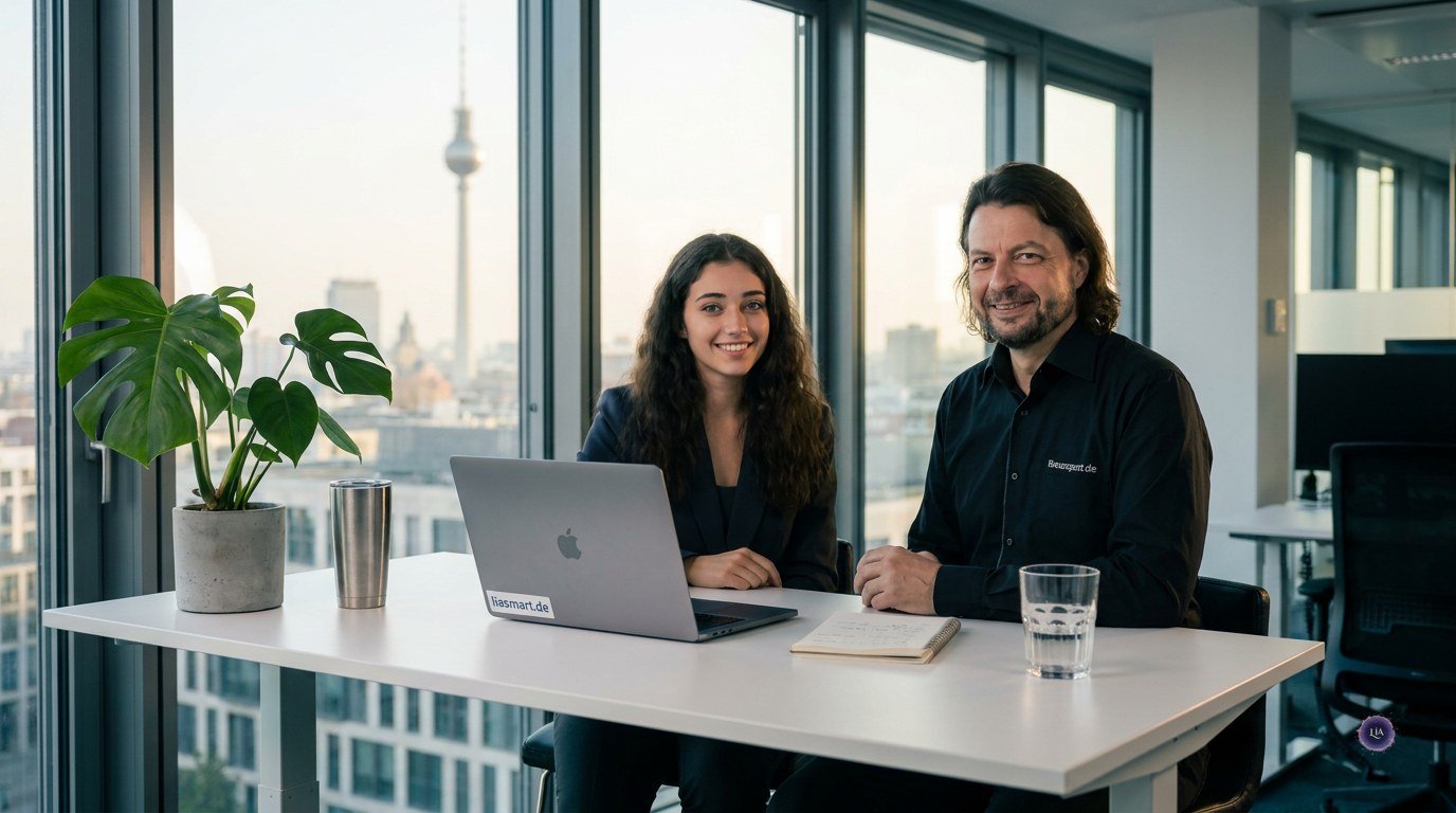 Lia und Maik im Berliner Office